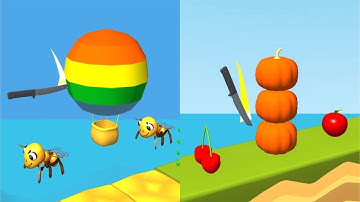 Knife Jump! Very Satisfying And Relaxing ASMR Slicing Game