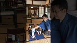 角盆2枚茶巾点前 皇風煎茶禮式 伊勢 杉山悟雲 - YouTube