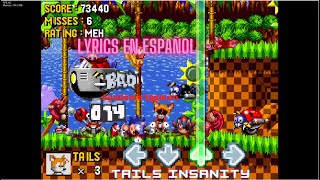 Tails Insanity - Lyrics En Español -Fnf