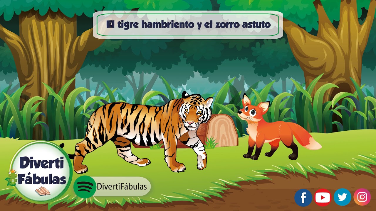 El tigre hambriento y el zorro astuto - YouTube