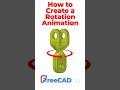 FreeCAD Turntable Animation in 1 Minute #freecad #cad #freecadtutorial