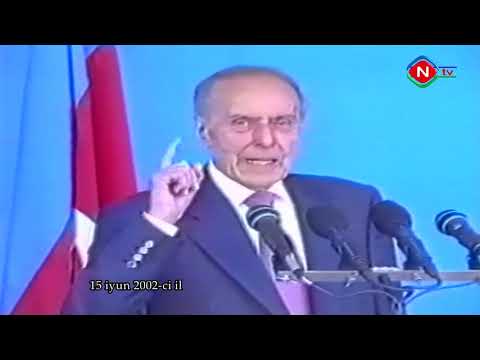 Ümummilli lider Heydər Əliyevin Naxçıvan şəhərində 18 il öncəki tarixi çıxışı