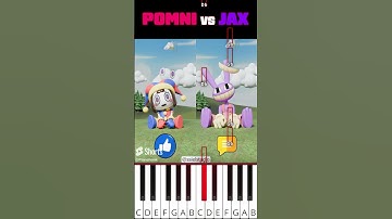 How many times catch motion? Pomni vs Jax | TADC (@ssielstudio) - Octave Piano Tutorial