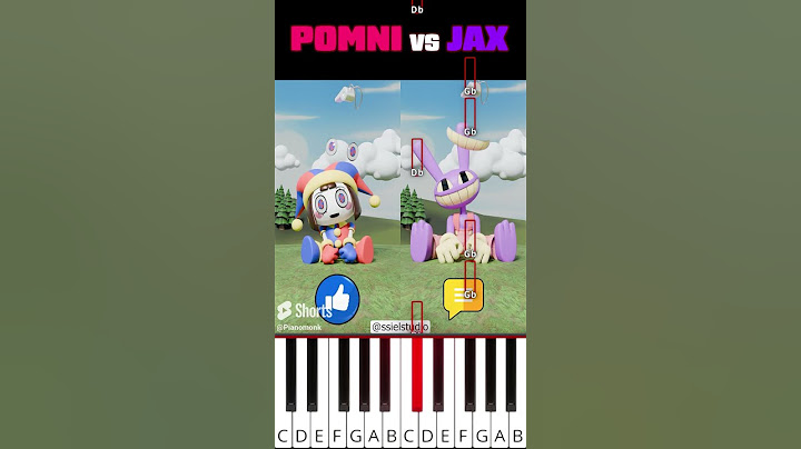 How many times catch motion? Pomni vs Jax | TADC (@ssielstudio) - Octave Piano Tutorial