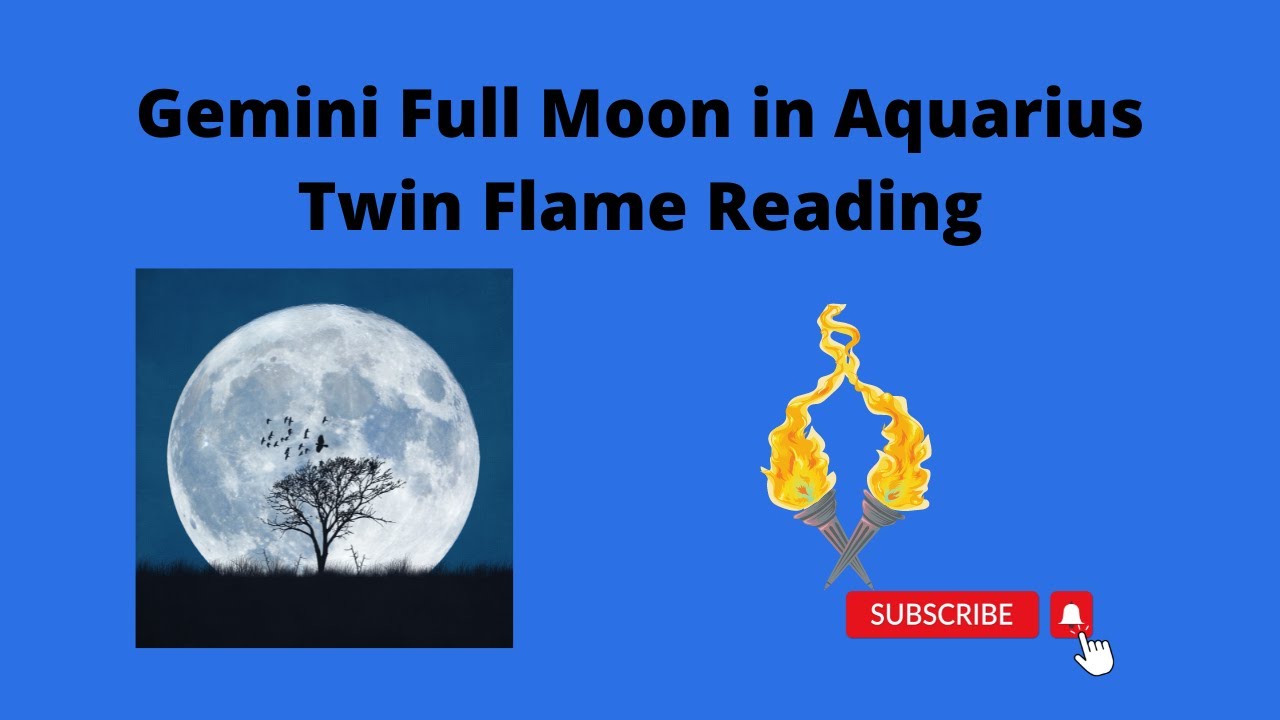 Gemini Twin flame Full Moon in Aquarius August 11-September 11-2022 ...