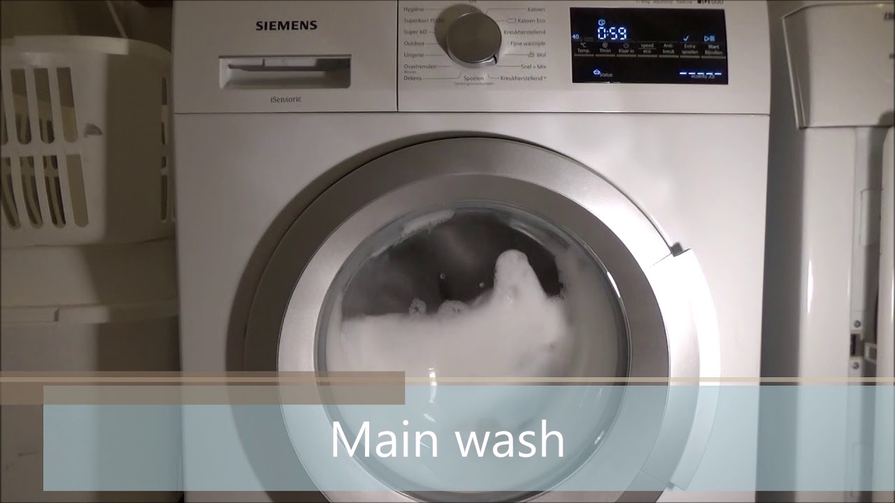 Siemens WM14T462NL - Mix 40 w/ Extra Rinse (Full cycle)