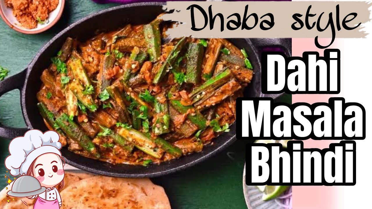 Dahi masala bhindi, Dhaba style bhindi sabji- #bhindi #comfortfood #food #cooking #foodie #recipe 