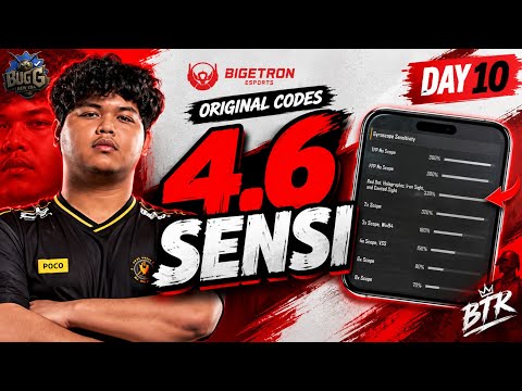 BTR FEDERALES 4.6 SENSITIVITY + CONTROL CODE 🔥 | Original Settings | PUBG Mobile - Its BugG 