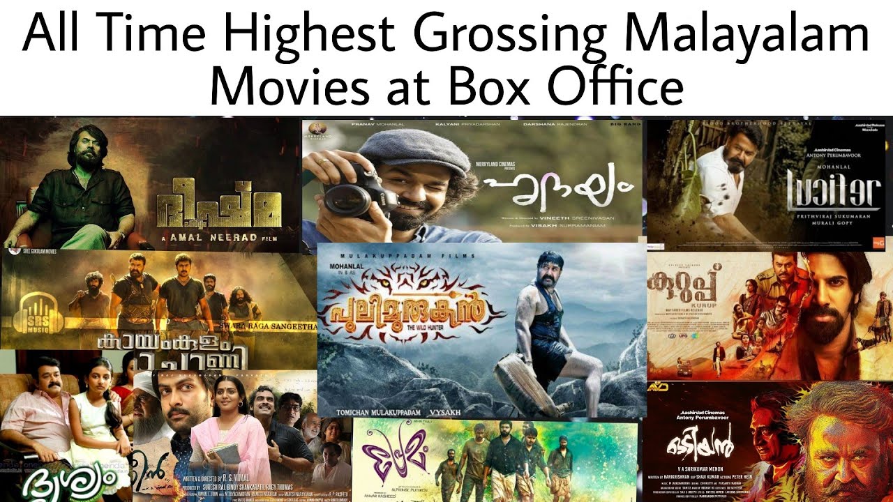 ⁣All Time Highest Grossing malayalam movies at Box Office | Top 10 Highest Grossing Malayalam Movies