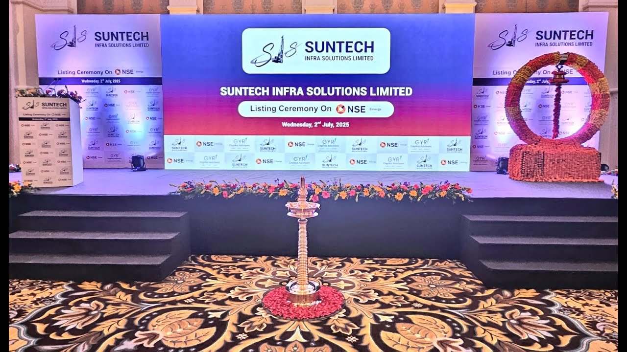 Listing ceremony of Suntech Infra Solutions Limited - YouTube