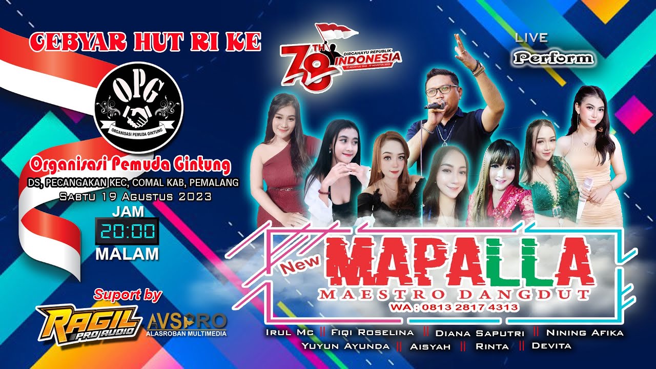 NEW MAPALLA LIVE STREAM - OPG ( Organisasi Pemuda Gintung ) - YouTube