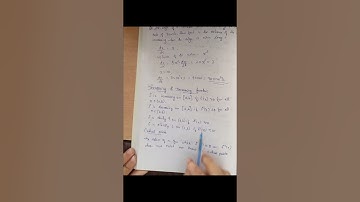 Increasing & Decreasing function #Class 12