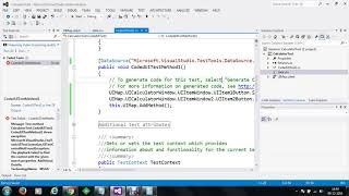 Data Drive Coded UI Test with Assertion
