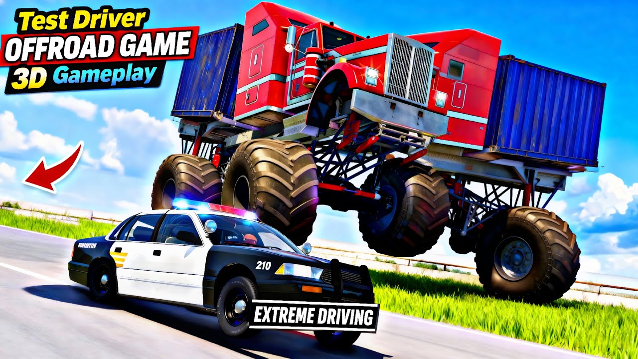 Test Driver Offroad Game 3D Gameplay | Extreme Off-Road Driving Simulator 🚙💥