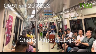 [2 years ago]C651 set 207/208 Changi Airport To Expo