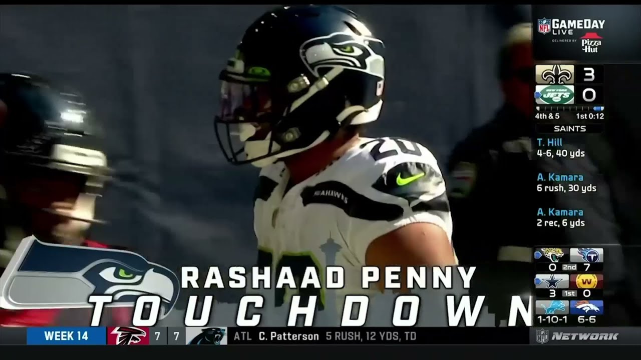 R Penny right tackle for 32 yards, TOUCHDOWN