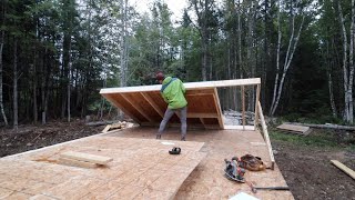THE WALLS ARE GOING UP (Framing the Walls for Our Off-Grid Cabin)