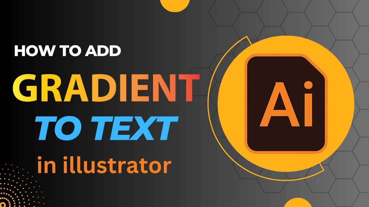 How to Fill Gradient in text in illustrator (how to fill gradient in ...