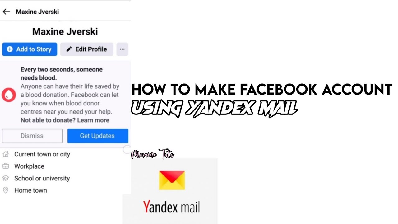 Tutorial how to make Facebook Account using Yandex Mail (moraine tuts ...