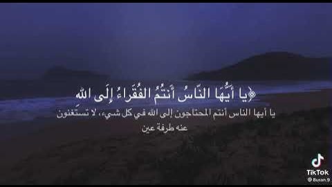 يا أيها الناس أنتم الفقراء إلى الله/سورة فاطر🌹