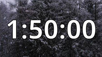 1 Hour 50 Minutes (110 Minutes) Timer with Music | Snowfall Timer