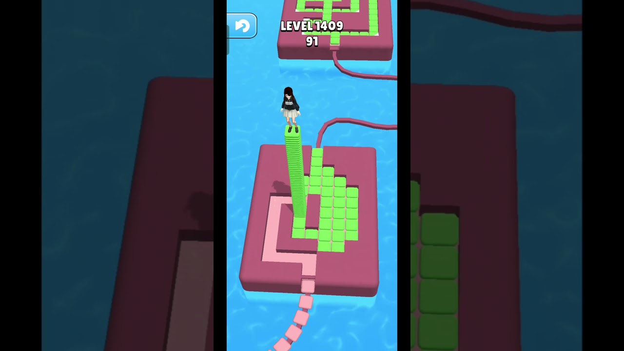 Stacky dash game level 1️⃣4️⃣0️⃣9️⃣ complete 
