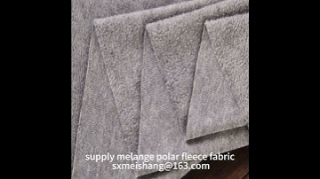supply melange polar fleece fabric