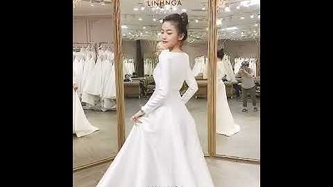 Cận cảnh váy cưới cực kỳ sang trọng tại Linh Nga Bridal
