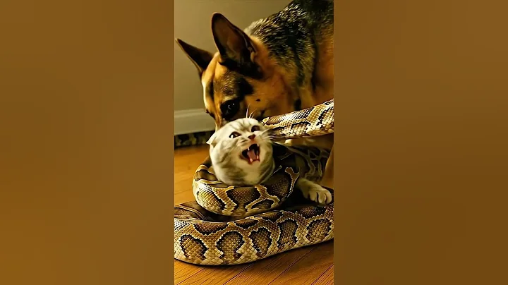 Video 10481821: scottish fold cat, cat fight, cat attacks dog, cat german, giant cat, cat wildlife, rescue