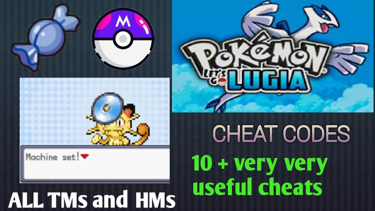 Pokemon let's go lugia cheat codes 