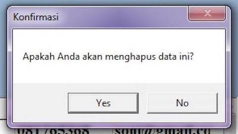 Belajar Delphi7 #13 - Hapus Data Database & Konfirmasi (Delete pada DB & Message Box)