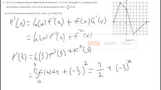 2021 AP Calculus BC FRQ 4