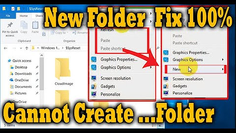 Fix Windows cannot create a new folder | Fix Windows 7, 8, 9, 10, 11 No new folder created problem