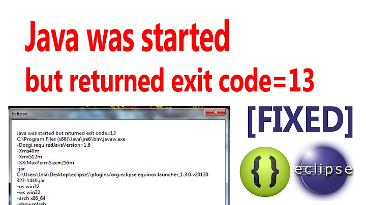 Java lỗi runtime exception jvm exit code 0