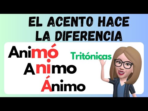 PALABRAS TRITÓNICAS. la SÍLABA TÓNICA de las PALABRAS