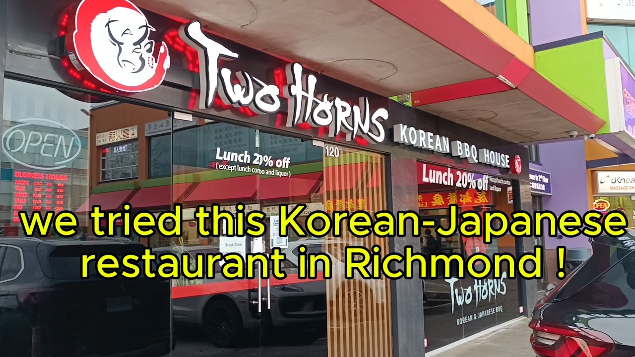 trying two horns korea and japan restaurant in richmond bc !