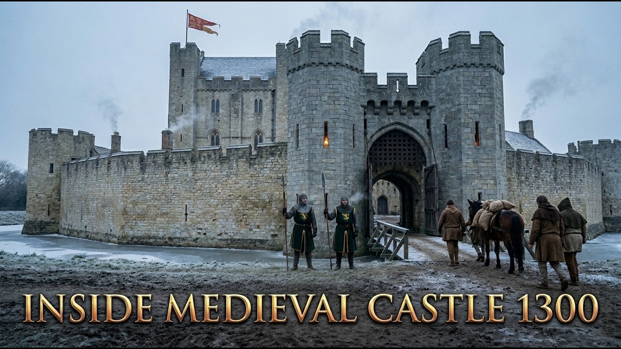 What It Was Like Living Inside a Medieval Castle in 1300 | AI Reconstruction