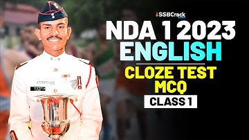 NDA 1 2023 Exam English 100 Days Crash Course - Cloze Test - Class 1