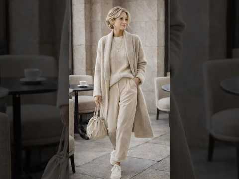 <strong>중년</strong> <strong>여성</strong> 체형 커버 <strong>코트</strong> 공식 #중년패션코디 #50代 #outfit #fashion #outfit
