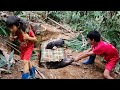 Dig a hole to trap the wild boars bac was trapped and had to sleep overnight in the deep forest