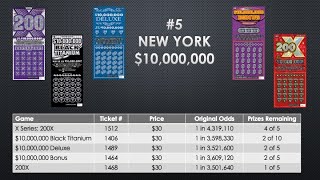 Top 5 States with Biggest Scratch Off Prizes