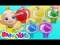 The colors song color basketball  more nursery rhymes  kids songs  baby yoyo