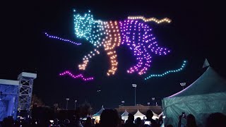 500 Drones for Kaleidoscope After Dark in Palmdale, CA | Sky Elements Drone Shows