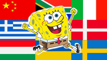 SPONGEBOB in different languages meme