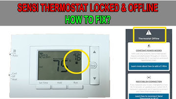Sensi Thermostat is Locked and offline: How To Fix it?