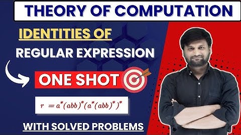 Identities of Regular Expression in TOC with Solved examples | RE | FA | TOC | FLAT