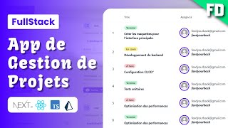Créer une application fullstack de gestion de projets avec Next.js, Prisma, Tailwind CSS et Clerk