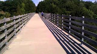 Riding over big bridge, Silver Comet Trail