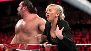 Rusev offers gifts to Summer Rae: Raw, July 27, 2015 Resimi