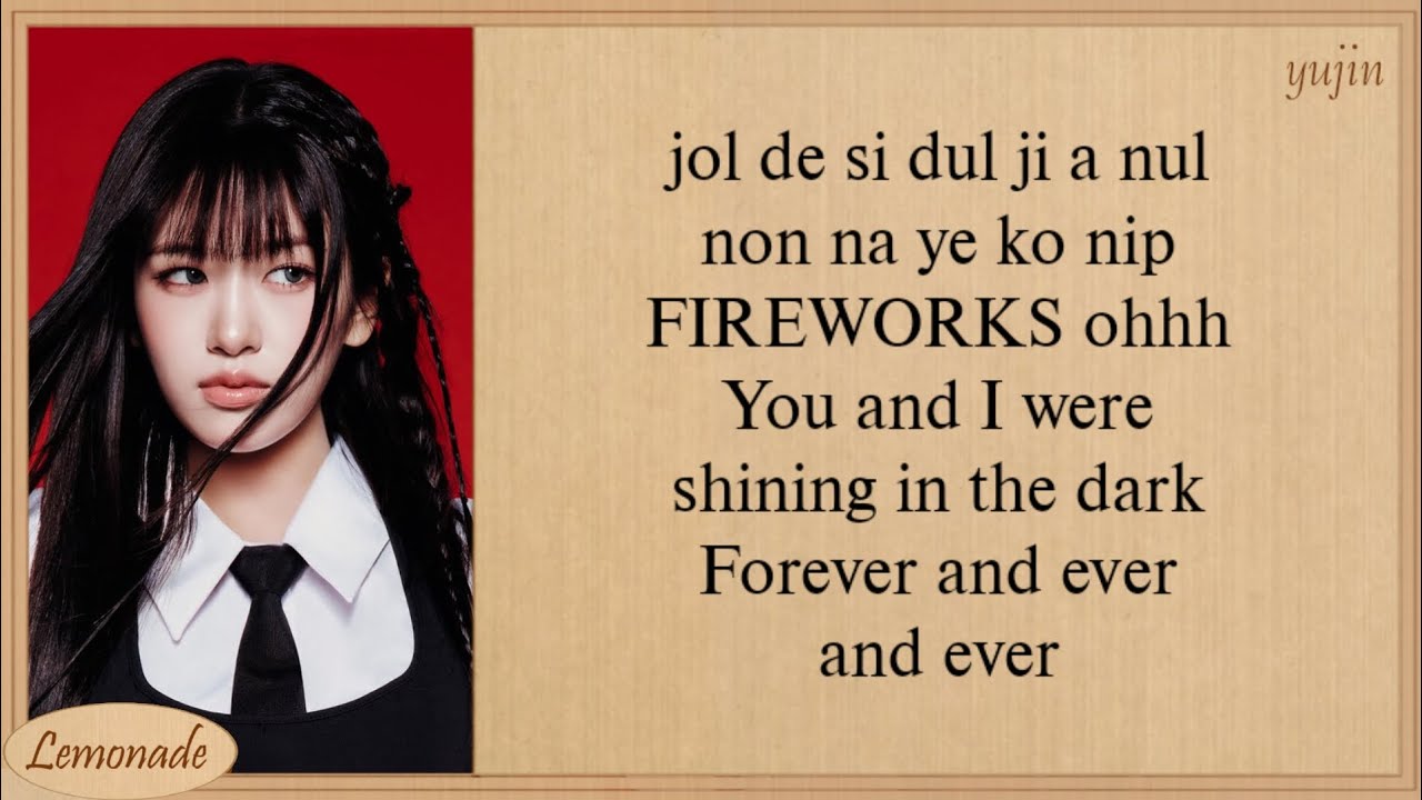 IVE Fireworks Easy Lyrics